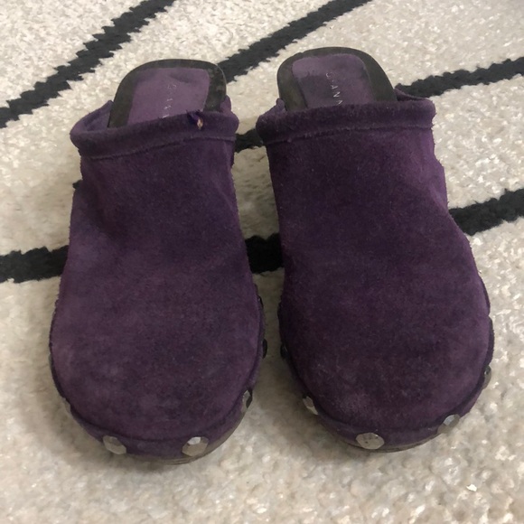 Purple Clogs Slides Miles 7.5M Gianni Bini - Picture 1 of 8